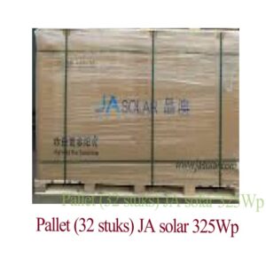 Pallet JA solar zonnepanelen | 32 stuks | 325Wp